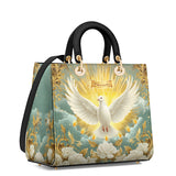Catholight Grace of the Holy Spirit Personalized Lady Leather Bag