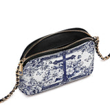 Catholight The Cross Amidst Blooming Faith Leather Crossbody Bag