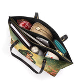 Catholight Roses of Guadalupe Leather Tote Bag