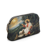 Catholight The Divine Shepherd's Grace Leather Crossbody Bag