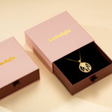 Catholight Openwork French Auspice Maria Necklace in 14K Gold Vermeil/ Sterling Silver