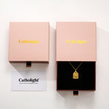 Catholight Agnus Dei Lamb of God Necklace in 18K Gold Vermeil