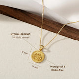 Catholight Holy Family Necklace in Gold Vermeil