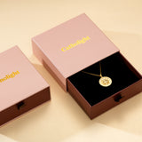 Catholight Sacred Heart and Cross Necklace in Gold Vermeil