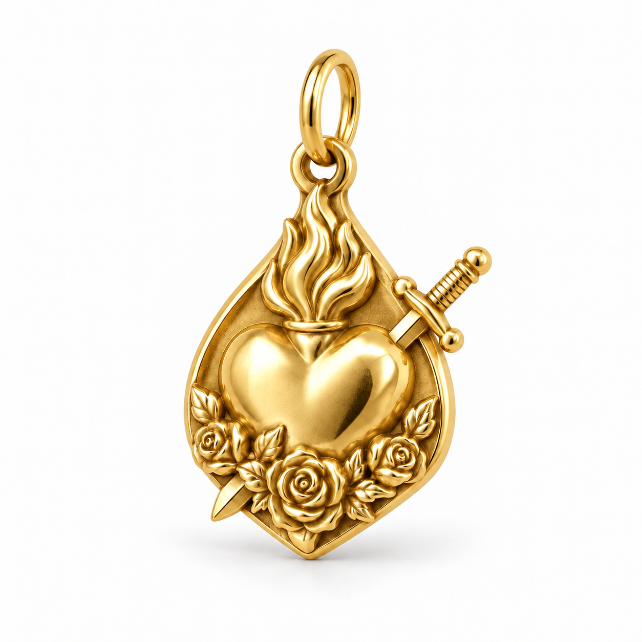 Catholight Immaculate Heart - Rose of Grace Charm