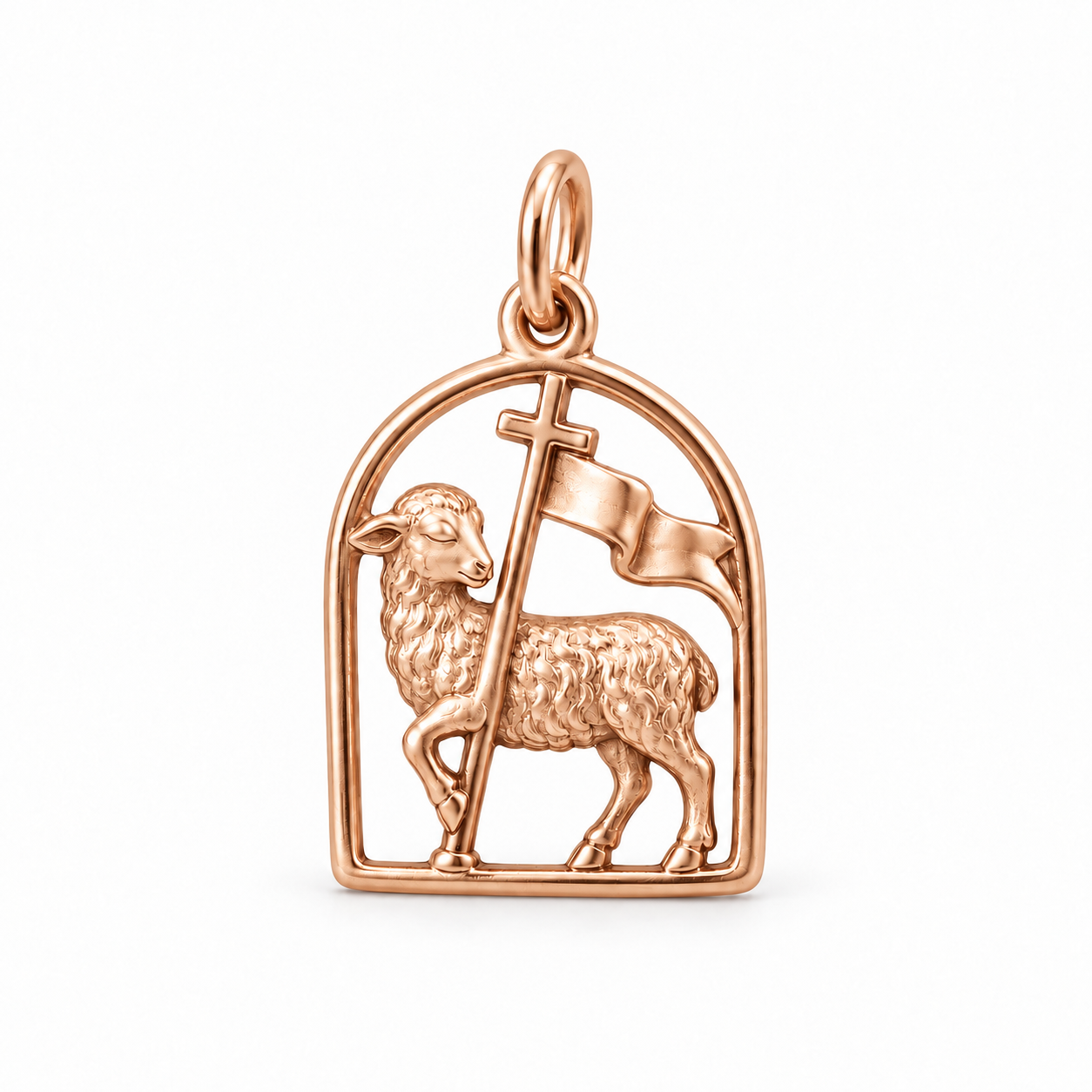 Catholight Lamb of God - Banner of Victory Charm