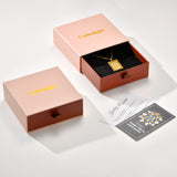 Catholight Our Lady of Mount Carmel Scapular Medal Necklace in 18K Gold Vermeil