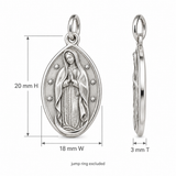 Catholight Our Lady of Guadalupe - Mantle of Stars Charm