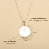 Catholight Holy Family Necklace in Sterling Silver