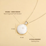 Catholight Blessed Virgin Mary Personalized Necklace in Sterling Silver