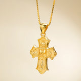 Catholight Four-Way Cross Necklace in Gold Vermeil