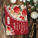 Catholight Blooming With Faith Personalized Bible Cover