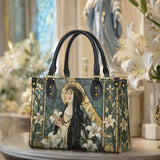 Catholight St. Catherine of Siena in Sacred Devotion Leather Bag