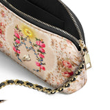 Catholight Roses of the Rosary Leather Crossbody Bag