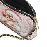 Catholight Sacred Serenity: The Madonna’s Tender Embrace Leather Crossbody Bag