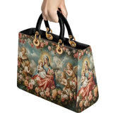 Catholight Halo Of Roses Lady Leather Bag