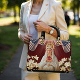 Catholight Our Lady Of America Lady Leather Bag