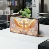 Catholight  Dove of Peace Leather Wallet Purse