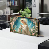 Catholight  Lady Of Lourdes Leather Wallet Purse
