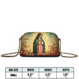 Catholight Roses of Guadalupe Leather Crossbody Bag