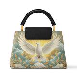 Catholight Grace of the Holy Spirit Personalized Leather Satchel Bag