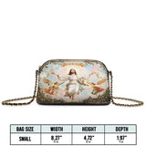 Catholight In God We Trust Leather Crossbody Bag