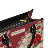 Catholight  Blooming With Faith Personalized Leather Bag