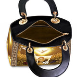 Catholight The Lamb Of Redemption Lady Leather Bag