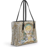 Catholight  Sanctuary of the Holy Spirit  Leather Tote Bag