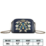 Catholight Crown Of Grace Leather Crossbody Bag