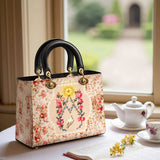 Catholight Roses of the Rosary Lady Leather Bag