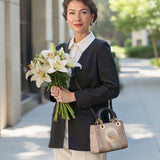 Catholight Rose Halo Devotion Lady Leather Bag