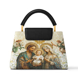 Catholight Holy Family Sacred Leather Satchel Bag