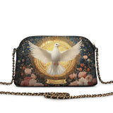 Catholight Dove of Eternal Light Personalized Leather Crossbody Bag