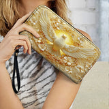 Catholight  Wings of Serenity Leather Wallet Purse