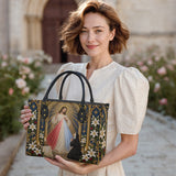 Catholight St. Faustina Divine Mercy Vision Leather Bag