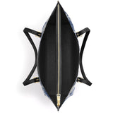 Catholight Sacred Serenity Virgin Mary  Leather Tote Bag