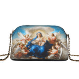 Catholight Divine Ascension: The Heavenly Embrace Leather Crossbody Bag