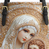 Catholight Heavenly Grace In Radiant Splendor Leather Tote Bag