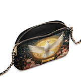 Catholight Dove of Eternal Light Personalized Leather Crossbody Bag