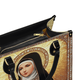 Catholight  The Little Flower of Grace Leather Bag