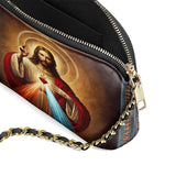 Catholight A Testament of Grace and Compassion Leather Crossbody Bag