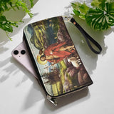 Catholight  Saint John The Baptist Shepherd Leather Wallet Purse