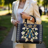 Catholight Crown Of Grace Lady Leather Bag