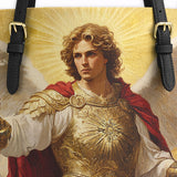 Catholight Guardian of Light Leather Tote Bag