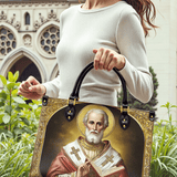 Catholight  Saint Nicholas The Patron of Generosity Leather Bag