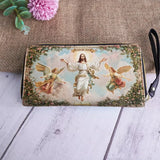 Catholight  In God We Trust Leather Wallet Purse