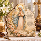 Catholight Wooden Faith Block - Holy Mary Mother of God