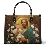 Catholight  Guardian of Faith and Purity Leather Bag