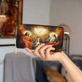 Catholight  Coronation Of Mary Leather Wallet Purse